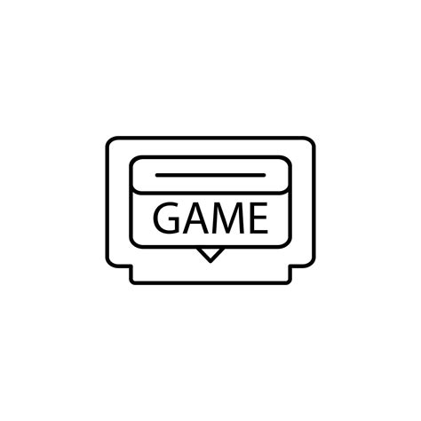 Game Cartridge Retro Arcade Icon On White Background Game Cartridge
