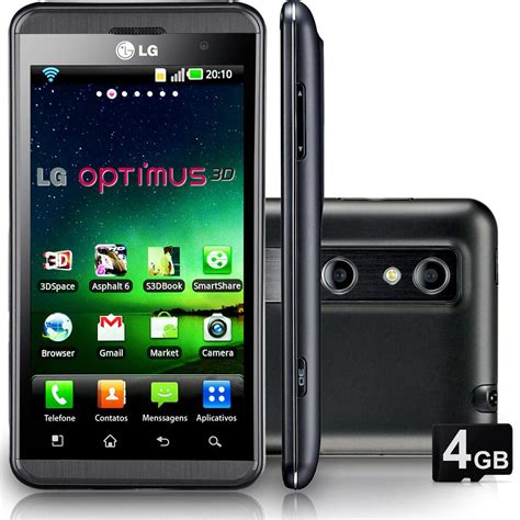 → Smartphone Lg Optimus 3d P920 Android Tela 43 8gb 3g Wi Fi Câmera