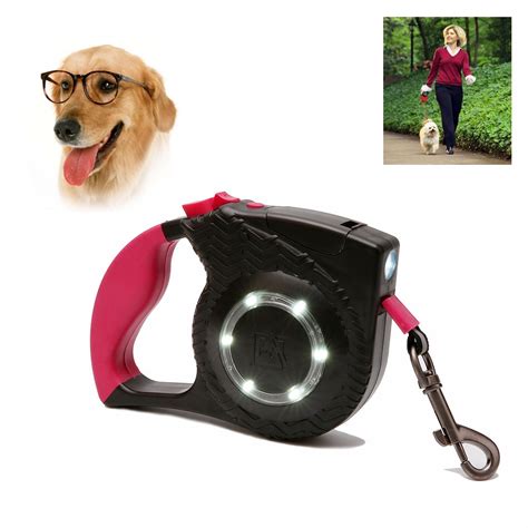 Buy New Reflective Dog Nylon Leash With Led Light Pet