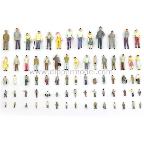 Various Miniature Plastic Model Human Figurines For Architectural Model