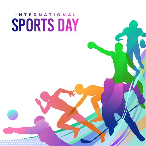 Premium Vector Sports Background Vector International Sports Day