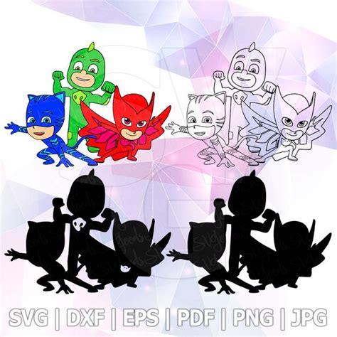 Pj Masks Owlette Svg Grouped And Layered Svg Cricut Cutting Etsy Hot