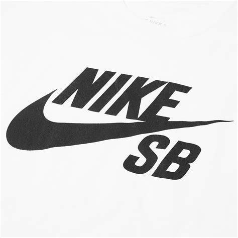 Nike Sb Logo Tee White And Black End Us