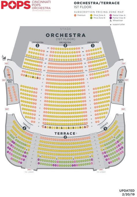 Arrive early on sunday to enjoy the crafty supermarket in music hall's ballroom. Seating Charts Cso regarding Cincinnati Music Hall Seating Chart # ...