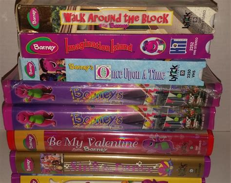 Barney Vhs Vhs Tapes Walk Around The Block Imagination Etsy Images