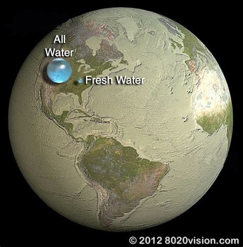 How Much Water Is On Earth 8020 Vision