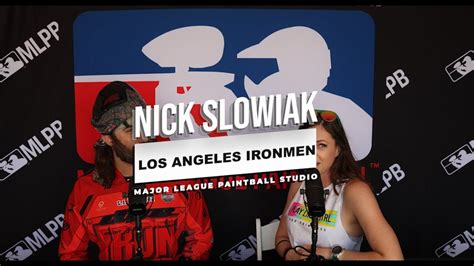 Major League Paintball Interview Nick Slowiak Lone Star Major Youtube