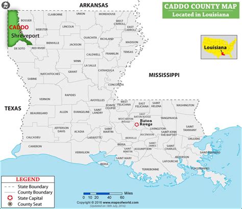 Caddo Parish Map Louisiana