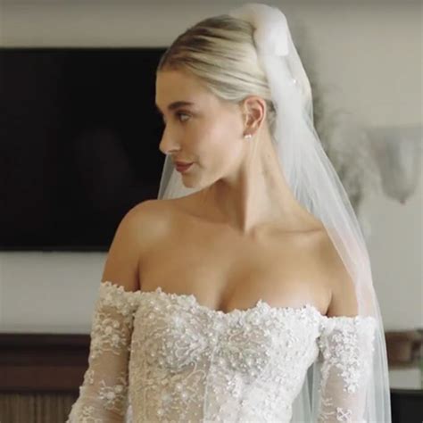 watch hailey bieber s final wedding dress fitting