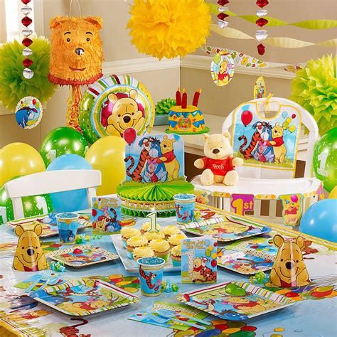 Disney Pooh And Pals 1st Birthday Ultimate Party Pack For 16 Winnie