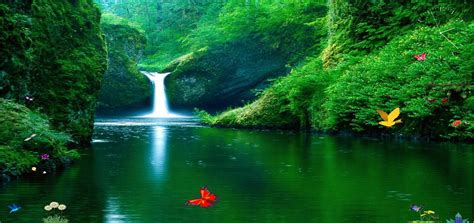 Green Waterfalls Screensaver Software Informer Screenshots