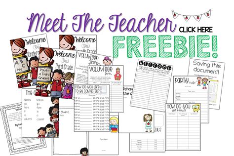 The Teacher Talk: Meet The Teacher FREEBIE packet! | Meet the teacher, Teacher freebies, Meet ...
