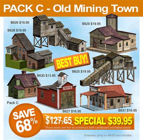 Old Wild West And Mining Town Railroad Models Model Buildings