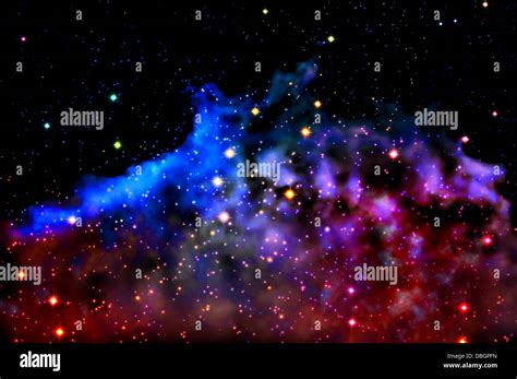 Blue And Magenta Northern Lights Stock Photo Alamy