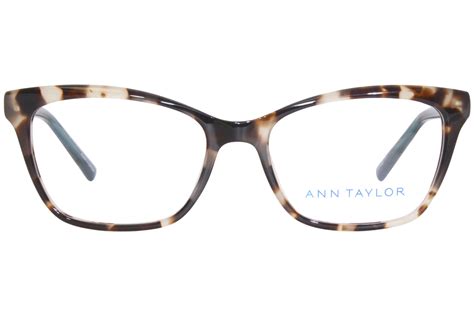 Ann Taylor Eyeglasses Women S Atp814 C02 Light Tortoise Teal 50 16 130mm