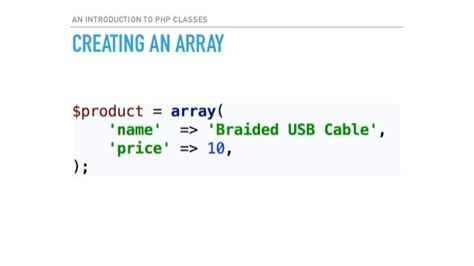 An Introduction To Php Classes