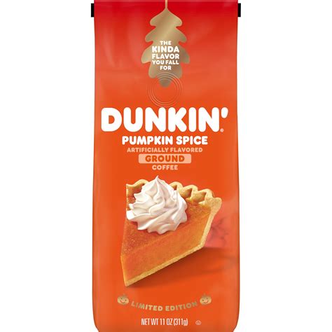 Dunkin Pumpkin Spice Coffee Limited Edition Fall Coffee 11 Ounce