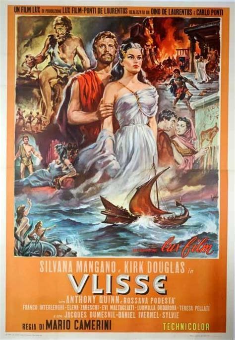 Ulysses 1954 Film Kirk Douglas Manifesti Di Film