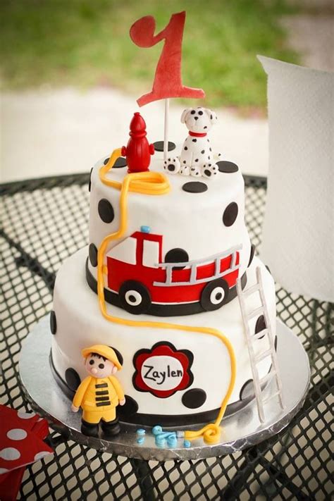 Fireman Cake By Sweet Confections For A Little Boys 1st Bday 3rd