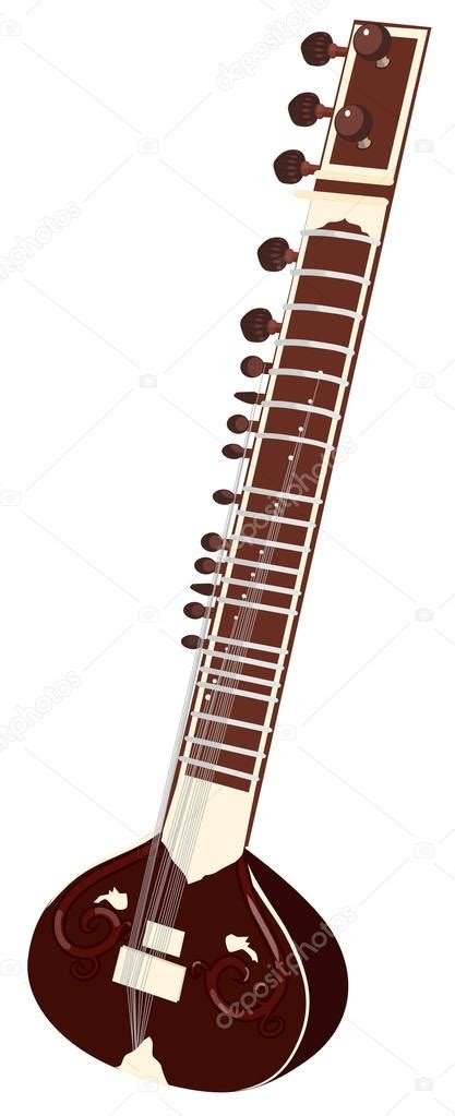 Indian Musical Instruments Sitar Stock Vector Image By ©lemuur 67903989