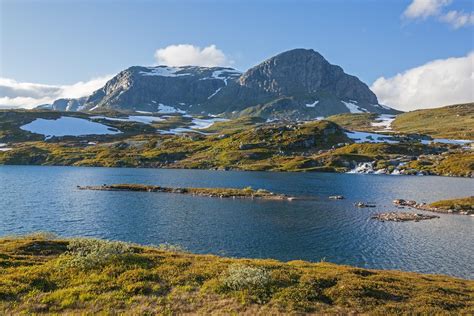 Het Noors Nationaal Park Hardangervidda Wandelingen Autoroute