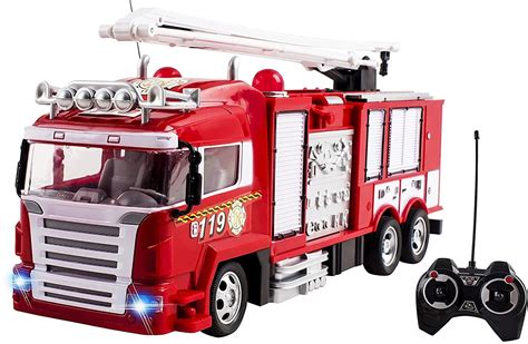 Rc Fire Truck Rescue Engine Remote Control With Rechargeable Battery