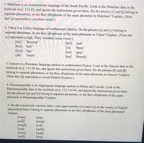 1 Mokilese Is An Austronesian Language Of The South