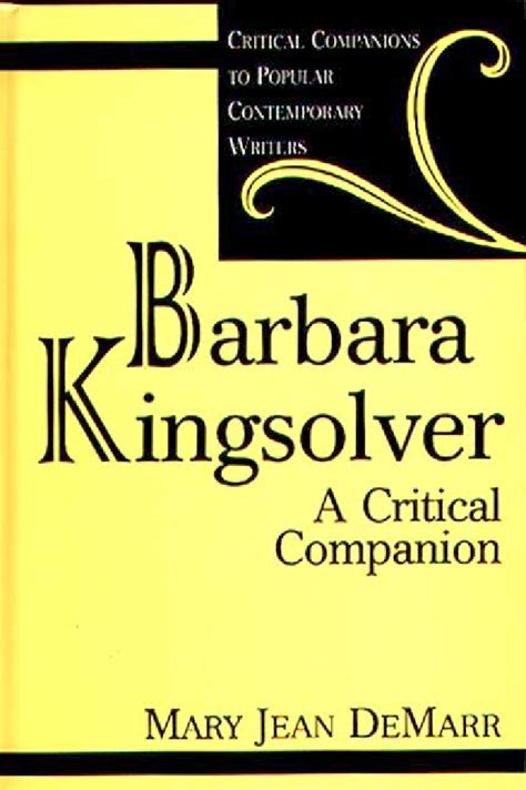 Barbara Kingsolver A Critical Companion • Abc Clio