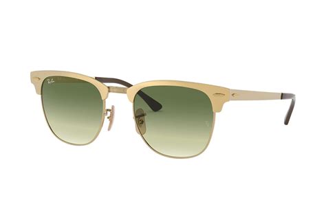 ray ban clubmaster metal collection sunglasses lenses in gold metallic lyst