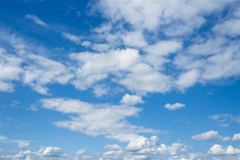 Beautiful Cloudscape Over Horizon Stock Photo Image Of Heap