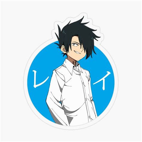 Ray The Promised Neverland Circle Anime Sticker By Kino San Anime