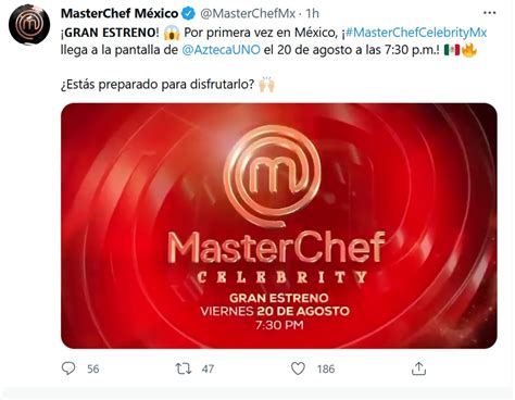 Masterchef Celebrity México Cuándo Se Estrenará El Programa Infobae