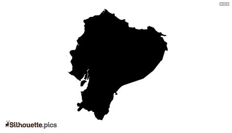 Map Of Ecuador Silhouette Vector Clipart Images Pictures