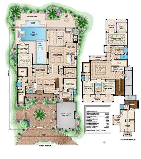 Luxury House Plan 175 1098 6 Bedrm 7592 Sq Ft Home