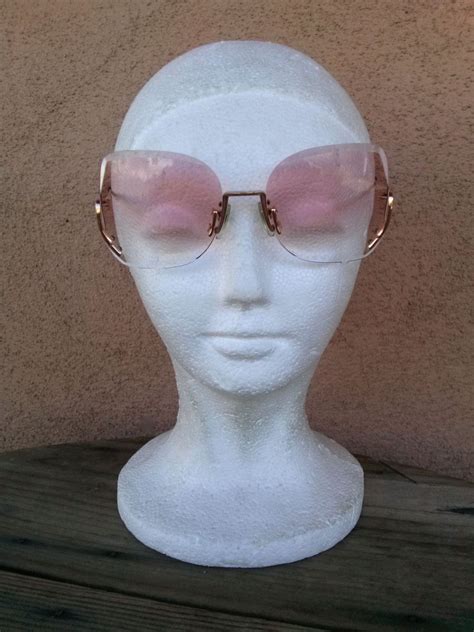 Vintage 1980s Sunglasses Rose Colored Amber Tinted 80s Glasses Martin Wells Princess 201668