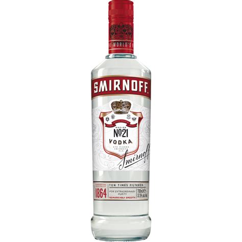 Smirnoff No21 Red Label Premium Vodka 375 07l Klare Spirituosen