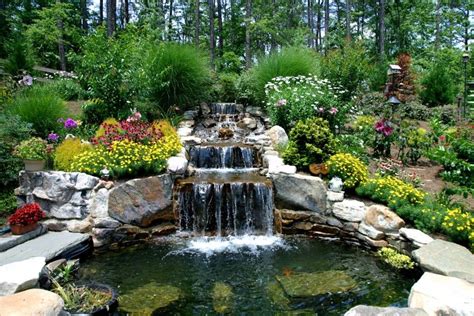 Beautiful Flower Gardens Waterfalls Iovodesign Waterfalls Backyard