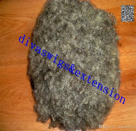 Salt And Pepper Grey Curly Real Hair Ponytail Afro Style Puff 12inch