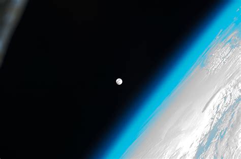 Beautiful Image The Moon As Seen From The Space Station