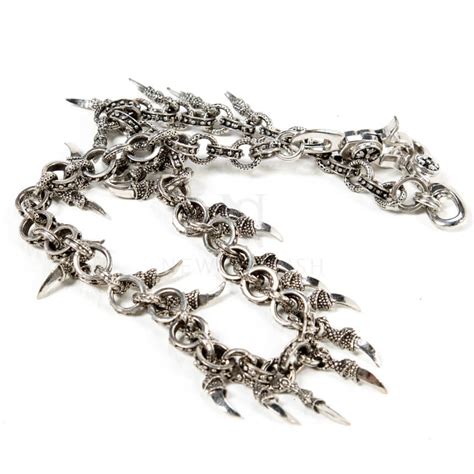 Accessories Multiple Metal Silver Claw Wallet Chain 30 For Only 54