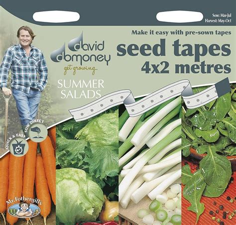 Vegetable Seed Tapes By Mr Fothergills For Easy Sowing Uk Delivery Included Ebay