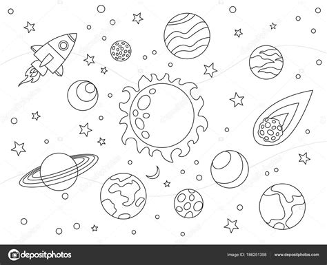 Dibujos Universo Para Colorear E Imprimir