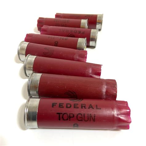 Dark Red Empty Federal Shotgun Shells 12 Gauge Shot Gun Hulls 12ga