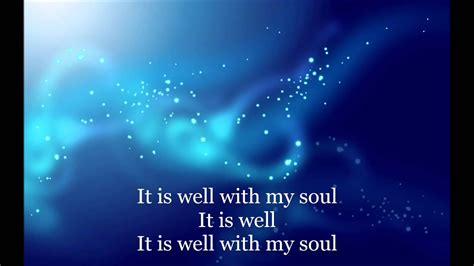 It is my pleasure to introduce to you. It Is Well With My Soul HD Lyrics Video By Hillsong - YouTube