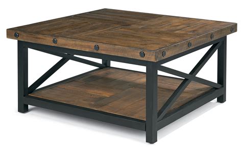 A series elastomer couplings technical specification Flexsteel Gentry Square Cocktail Table with Metal Base and Wood Plank Top - John V Schultz ...