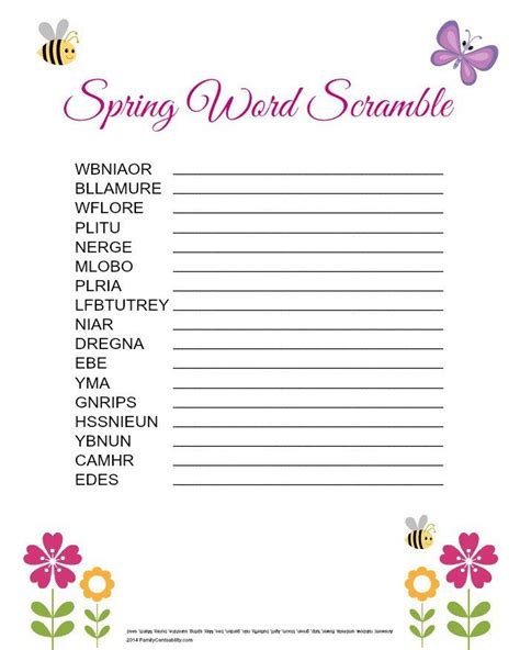 Printable Spring Trivia Questions And Answers
