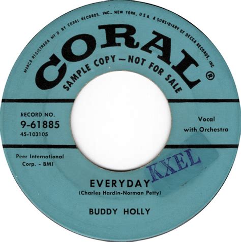 buddy holly everyday peggy sue 1957 blue label vinyl discogs