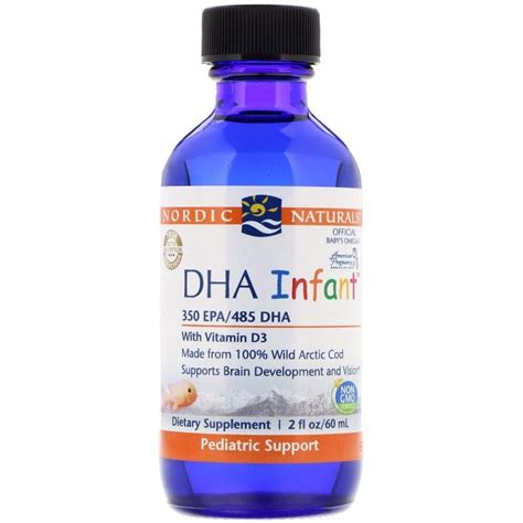 Nordic Naturals Dha Infant With Vitamin D3 2 Fl Oz 60 Ml By Iherb