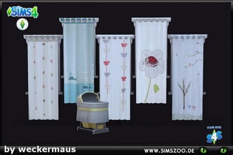 Blackys Sims 4 Zoo Babyshower By Curtains By Weckermaus • Sims 4