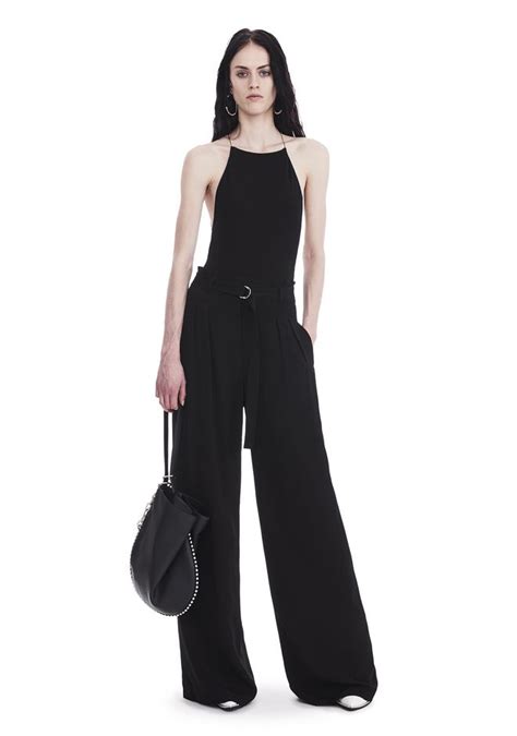 Alexander Wang ‎high Waisted Suit Pants With Belt ‎ ‎pants‎ Official Site
